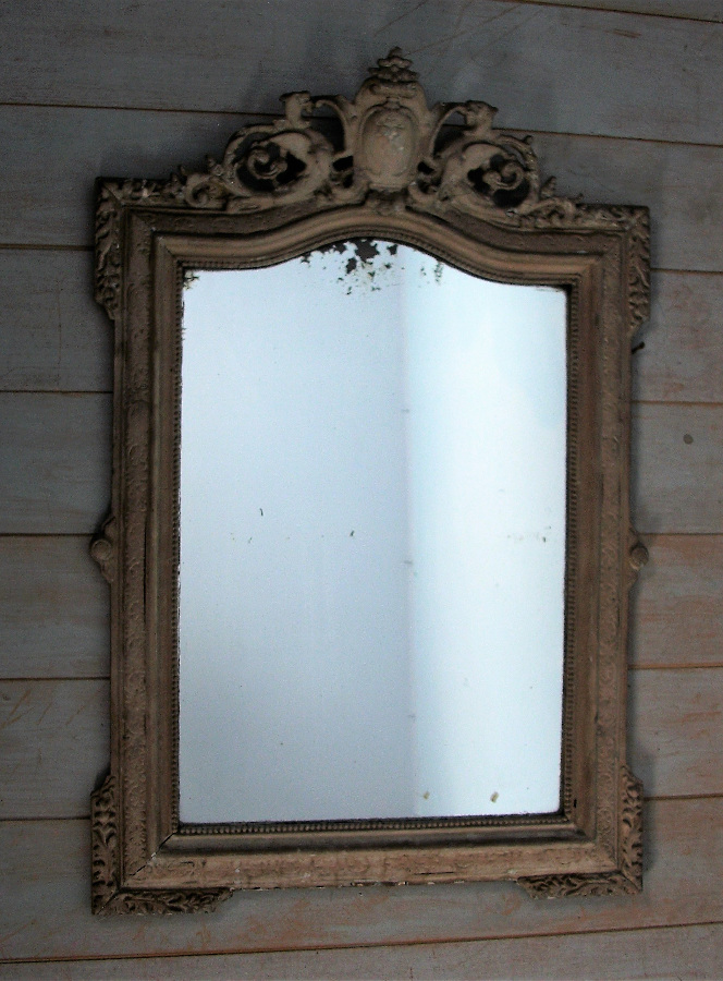 Painted Mirror with Shield and Dragons